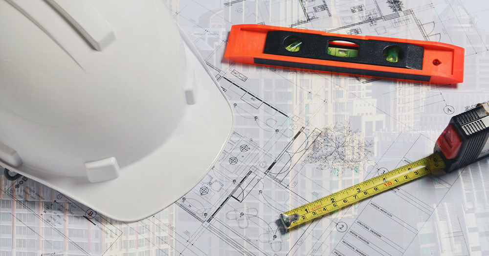 Construction Helmet With Level