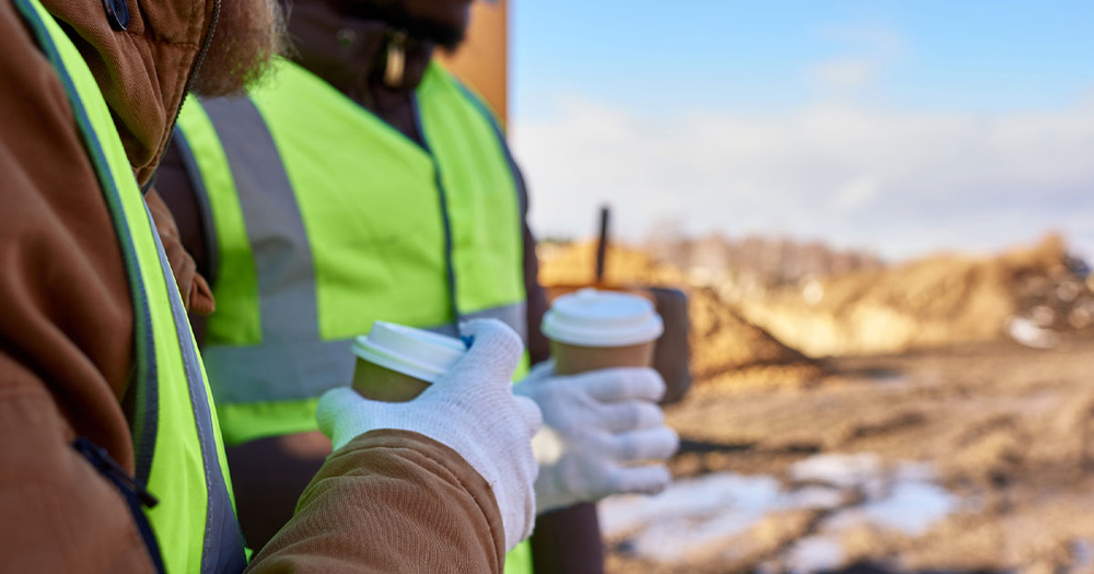 Osha workers on coffee break