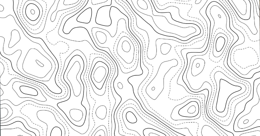 Vector-topographical-outline-map
