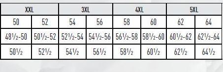 Bulwark Fr Size Chart